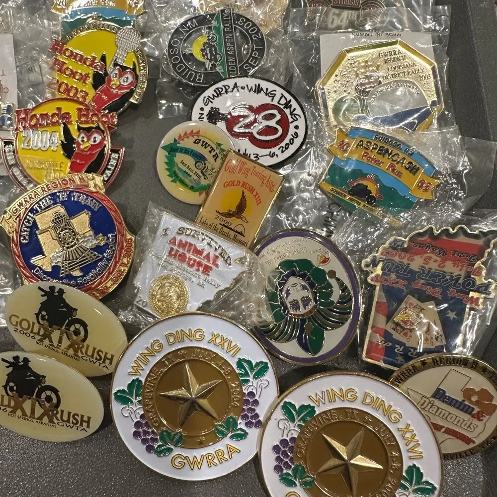Honda Goldwing  Motorcycle Rally Wing Ding Assorted Collectible Pins over 40